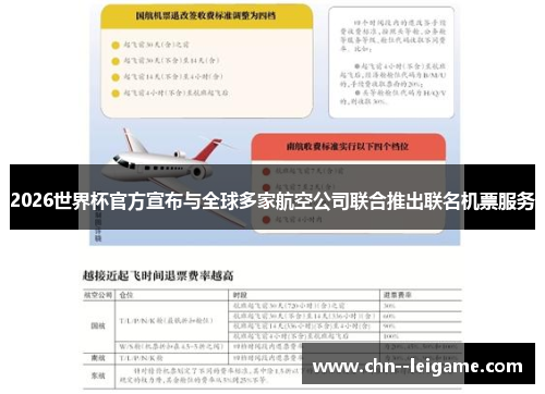 2026世界杯官方宣布与全球多家航空公司联合推出联名机票服务